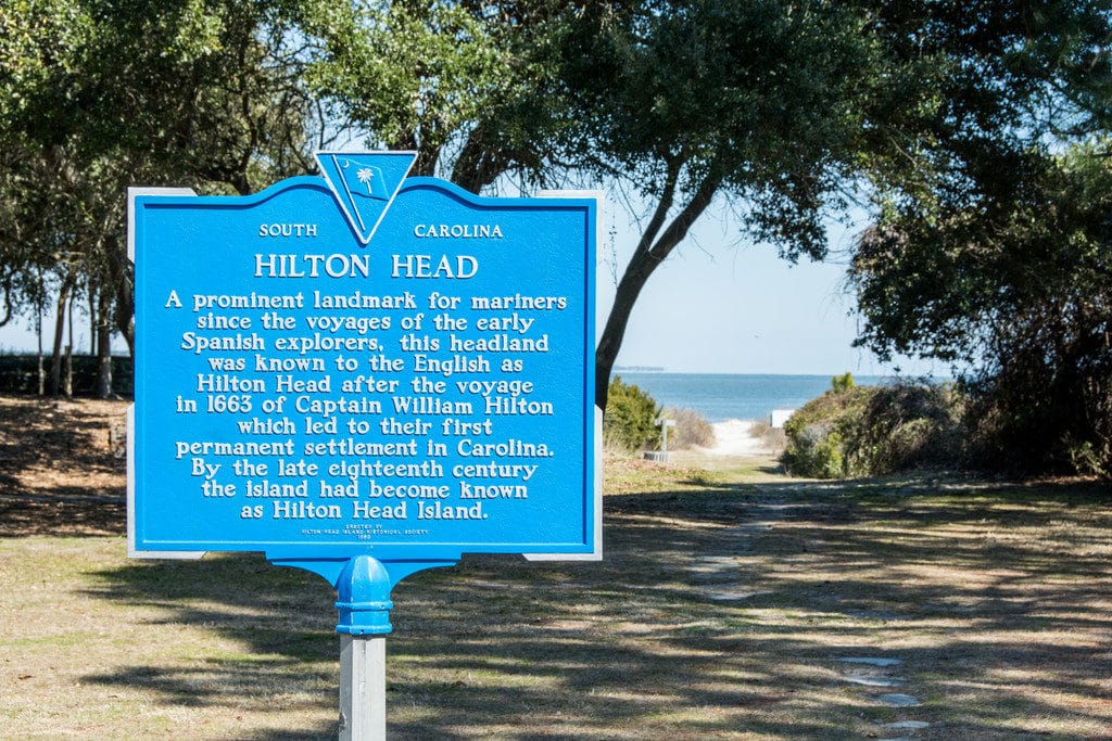 HIlton Head's first settlers occurred in 1663